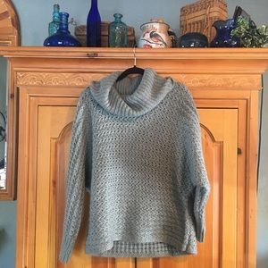 Beautiful sage colored Pink Rose sweater $24